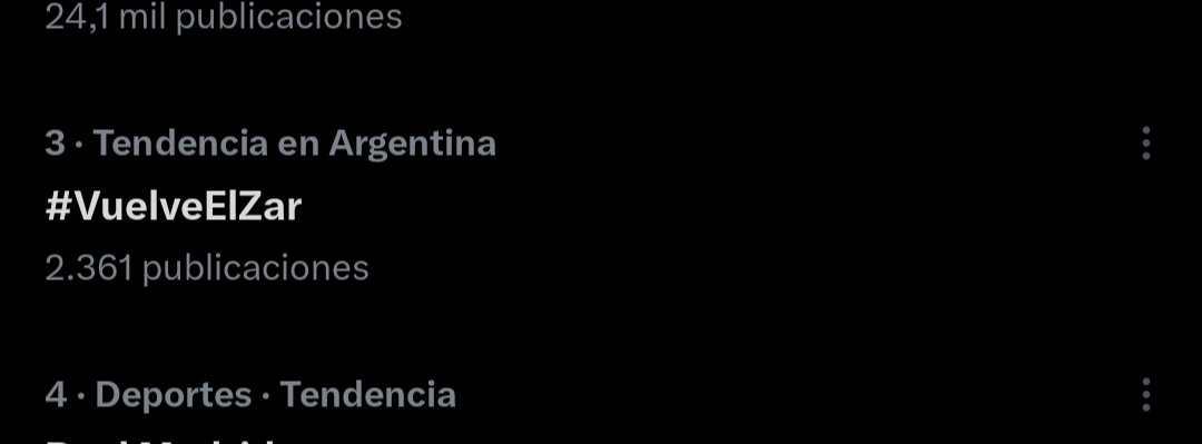 #VuelveElZar es tendencia <a href="/LeanZicca/">Leandro Ziccarelli</a>