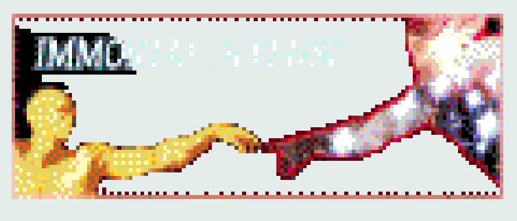 a primeira e única pixel art de Immortal Defense está sendo construída