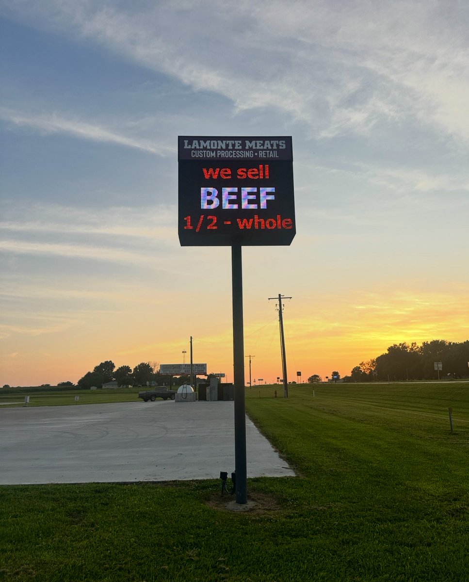 Impact4800's tweet image. Meats this good deserve signage this bold. 🥩🔥 

LaMonte Meats is serving up fresh cuts AND fresh looks with signage that’s impossible to miss! 🤩

#AnySignAnywhere
