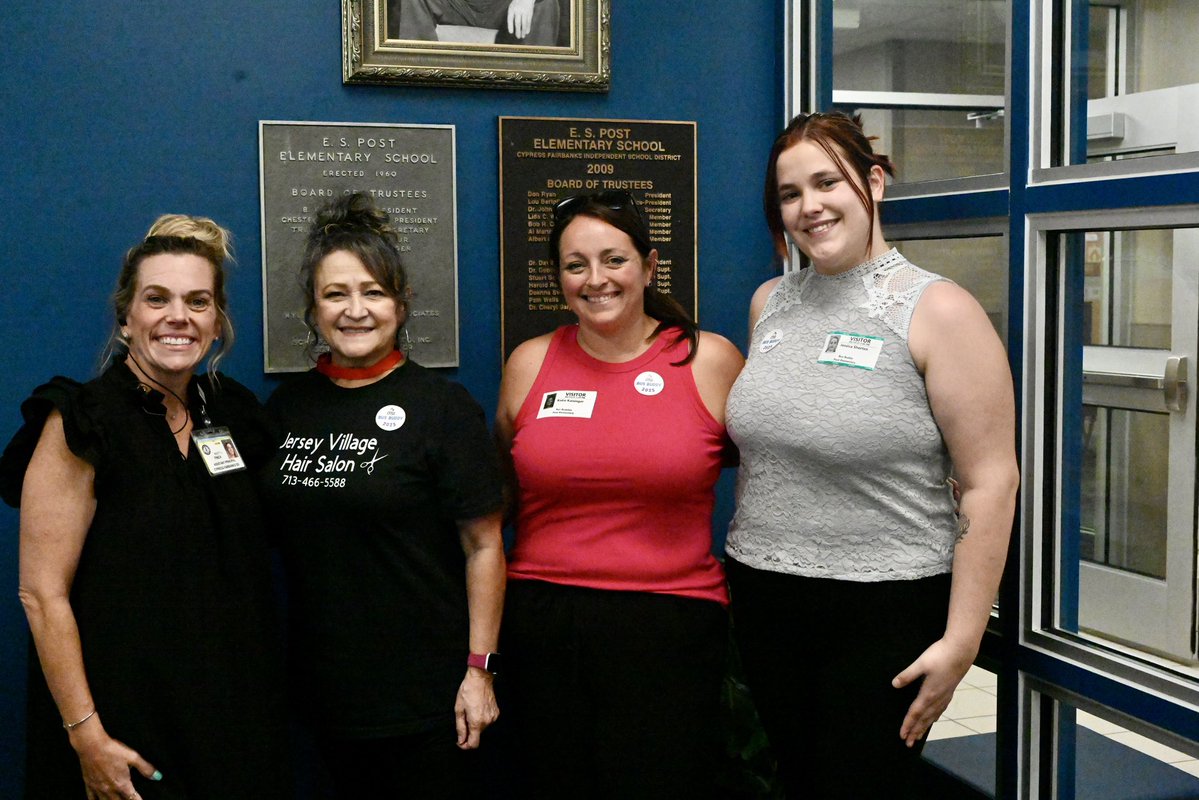 Brittney Barksdale (@cfisdbrittneyb) on Twitter photo Thank you to volunteers from <a href="/CyHopeTX/">Cy-Hope</a>, Community Impact and Jersey Village Hair Salon for another successful day of <a href="/CyFairISD/">Cypress-Fairbanks ISD</a> Bus Buddies at <a href="/CFISDPost/">Post Elementary</a> ! #CFISDSpirit 🎉 Thank you to volunteers from <a href="/CyHopeTX/">Cy-Hope</a>, Community Impact and Jersey Village Hair Salon for another successful day of <a href="/CyFairISD/">Cypress-Fairbanks ISD</a> Bus Buddies at <a href="/CFISDPost/">Post Elementary</a> ! #CFISDSpirit 🎉