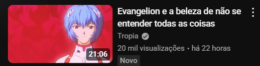 liiiiiiminha's tweet photo. algo me diz que esse é um péssimo vídeo sobre evangelion https://t.co/aJeQyh7S3N