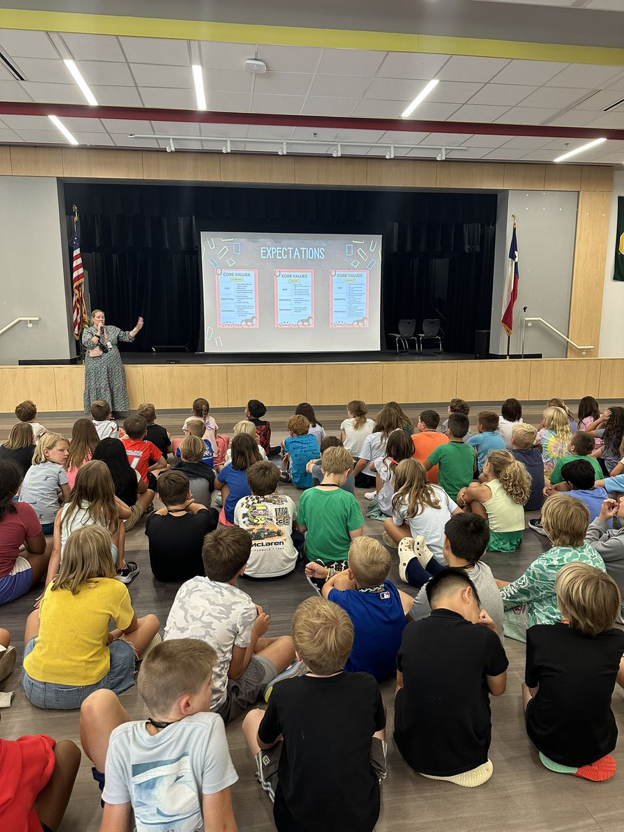 We are so happy to the students back in the building! The students attended an assembly today to discuss expectations for the year. We are ready to Dream Big and Shine Bright! #RISDDreamBig