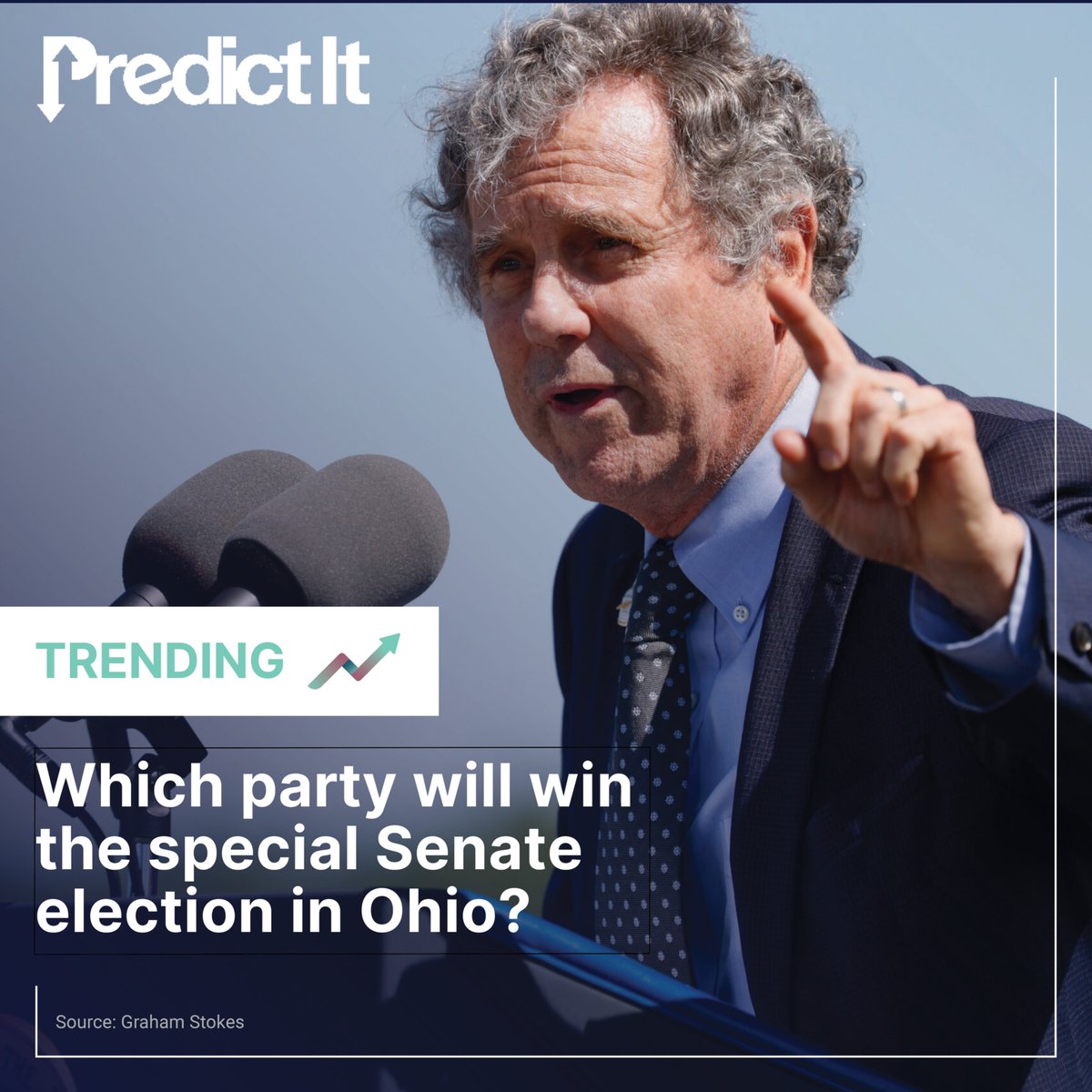PI (@predictit) on Twitter photo Ohio Democrats may have to temper their enthusiasm over <a href="/SherrodBrown/">Sherrod Brown</a>'s attempt at a comeback if a crypto super PAC decides to make him a target...again: shorturl.at/F7JHD #PredictIt #SherrodBrown #Crypto Ohio Democrats may have to temper their enthusiasm over <a href="/SherrodBrown/">Sherrod Brown</a>'s attempt at a comeback if a crypto super PAC decides to make him a target...again: shorturl.at/F7JHD #PredictIt #SherrodBrown #Crypto