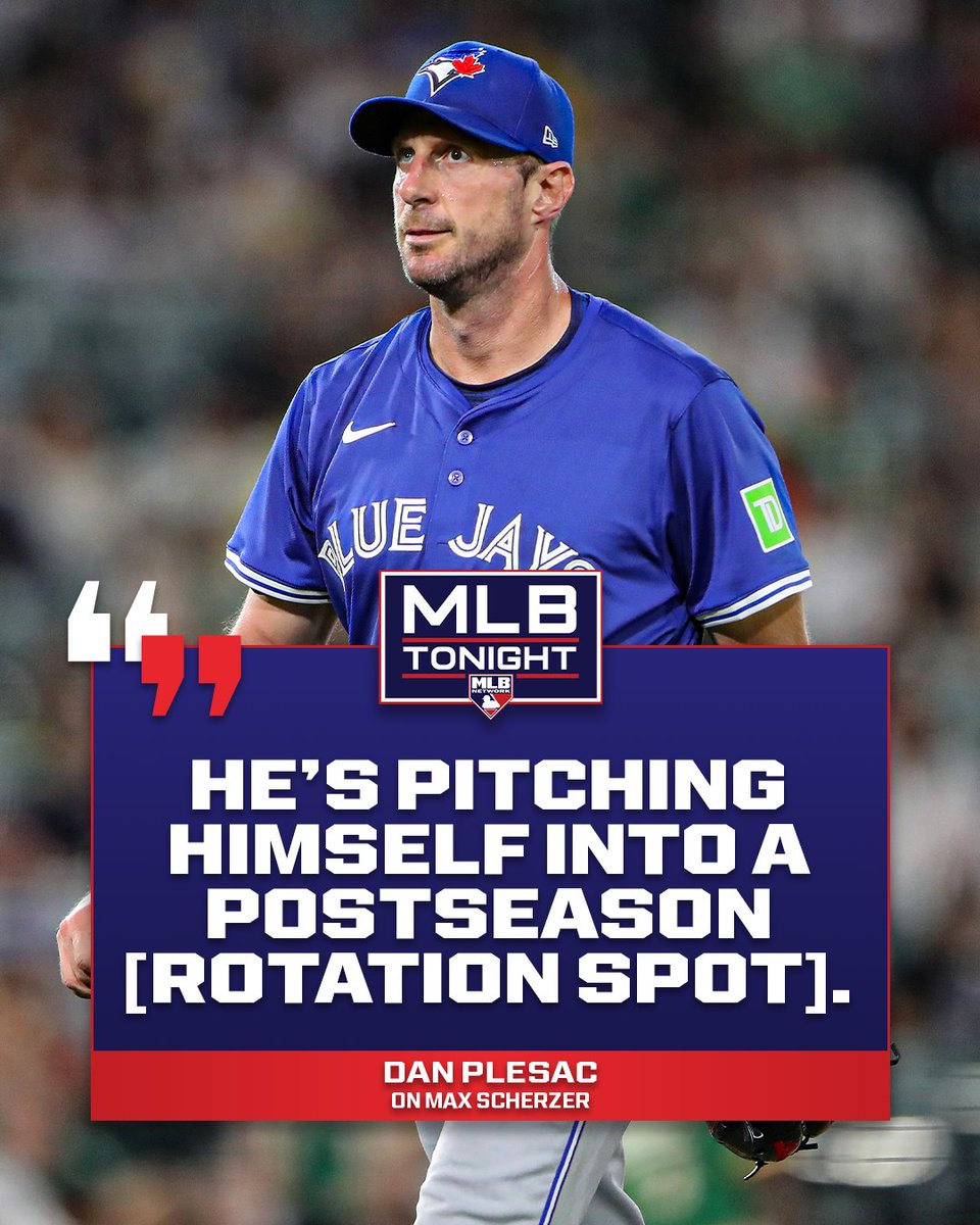 MLB Network (@mlbnetwork) on Twitter photo With another quality start today, Max Scherzer could play a big role down the stretch for the <a href="/BlueJays/">Toronto Blue Jays</a> 👀 With another quality start today, Max Scherzer could play a big role down the stretch for the <a href="/BlueJays/">Toronto Blue Jays</a> 👀