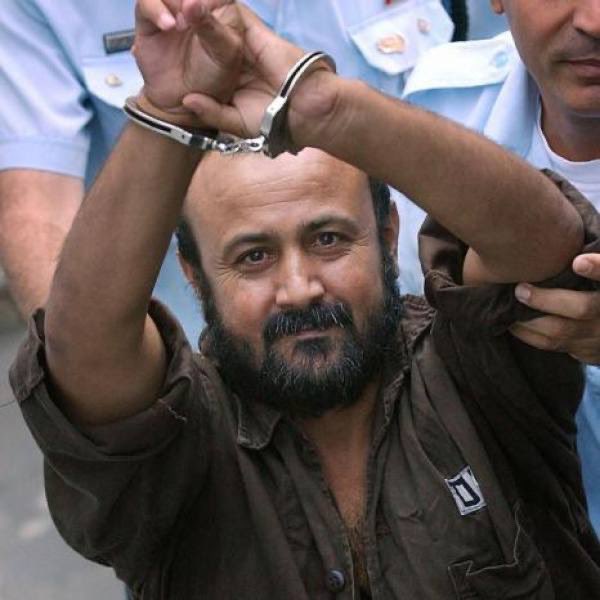 Do not share that video of Marwan Barghouti, as the Jewish Supremacists want you to... so share his defiant images from before starvation and torture. They filmed it looking down at him from a high angle, to enlarge the presence of that diminutive Jewsader Ben-Gvir.