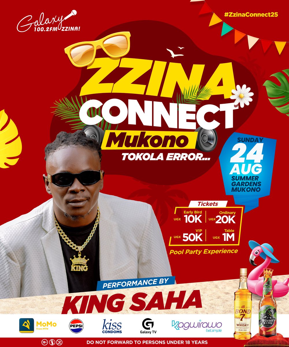 Yelloooo @KingSaha_256 is READY to bring the heat at #ZzinaConnect25 on Aug 24th at Summer Gardens, Mukono.

Don't miss out! Get your discounted tickets now via #MTNMoMo App.
#BuyTicketsWithMoMo