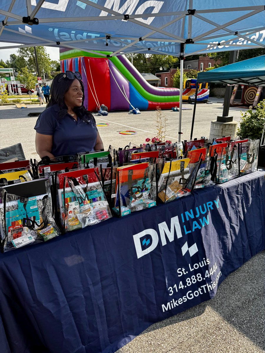 DM Injury Law (@dminjurylaw) on Twitter photo A beautiful day in St. Louis City! 🌞 We joined <a href="/GASA_STL/">Guardian Angel</a>’s Back-to-School Block Party to hand out school supplies & help kids start the year strong. 🎒📚 Inflatables, games, music & community spirit made it unforgettable! 💙 #MikesGotThis #BackToSchool A beautiful day in St. Louis City! 🌞 We joined <a href="/GASA_STL/">Guardian Angel</a>’s Back-to-School Block Party to hand out school supplies & help kids start the year strong. 🎒📚 Inflatables, games, music & community spirit made it unforgettable! 💙 #MikesGotThis #BackToSchool