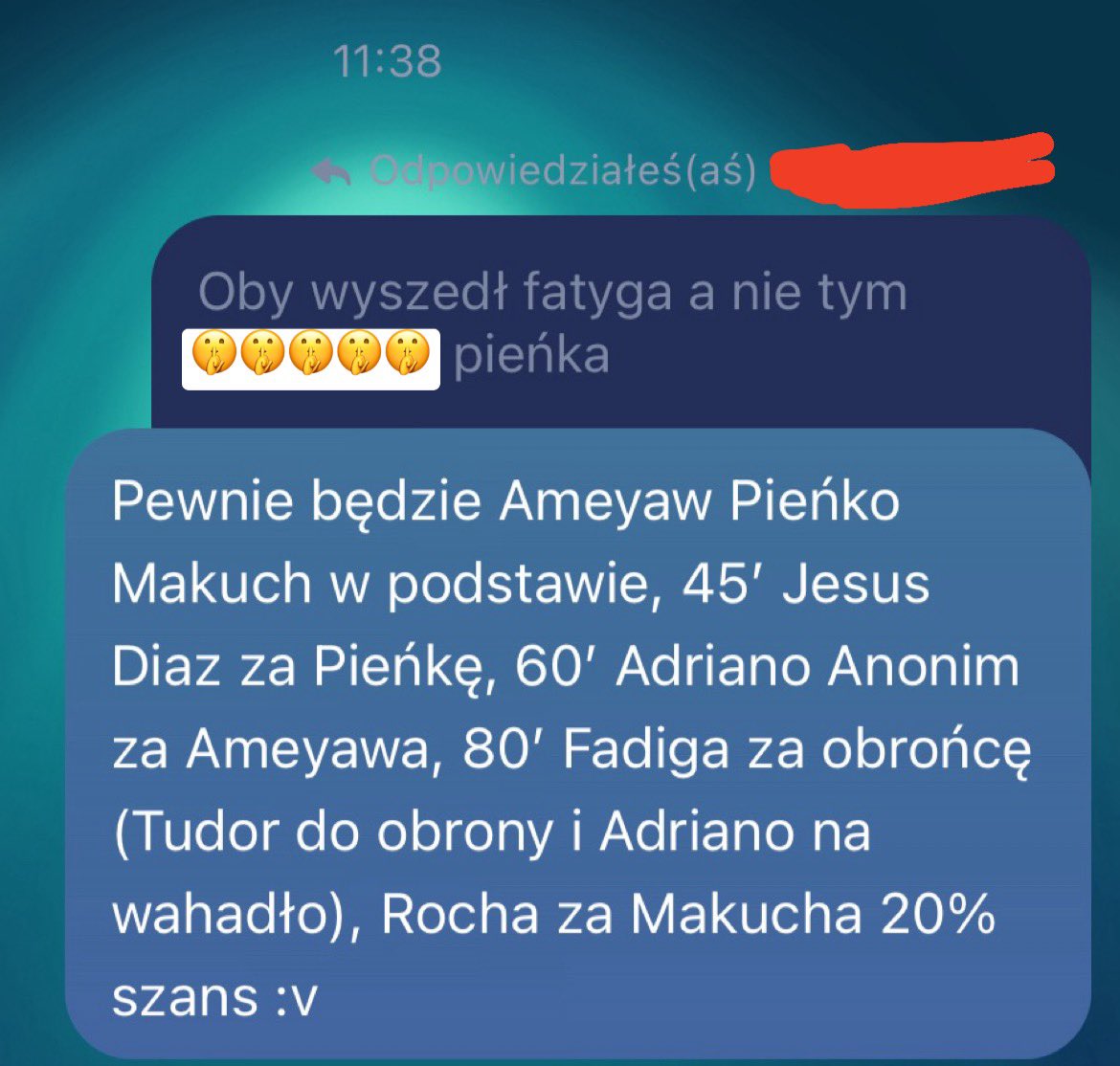 m_czarnocki's tweet photo. Szok, trójka z przodu w wyjściowym to Ameyaw, Pieńko i Makuch. Zobaczymy jak zmiany
#MHARCZ https://t.co/C7UM7A0b76