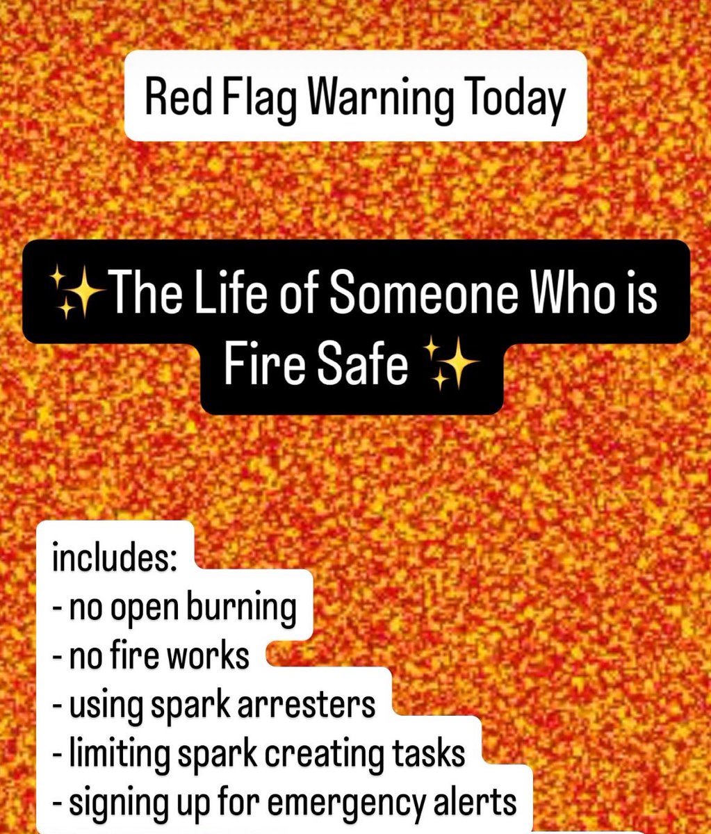 Today, the Red Flag Warning means that critical fire weather conditions are either occurring now....or will shortly. A combination of dry thunderstorms, strong winds, low relative humidity, and warm temperatures can contribute to extreme fire behavior.