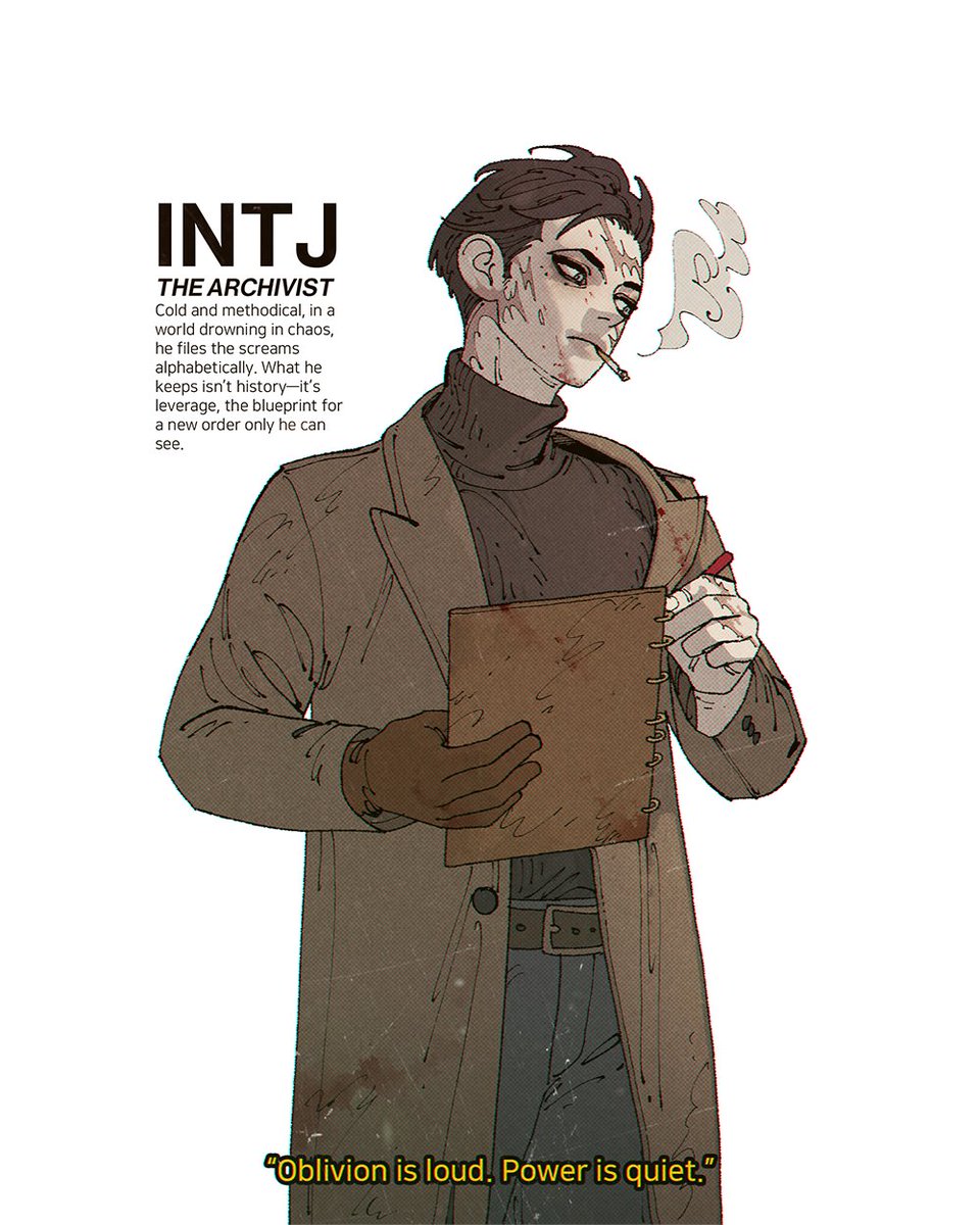 my art is good, the algorithm is just mean
my art is good, the algorithm is just mean
my art is good, the algorithm is just mean
my art is good, the algorithm is just mean
Anyways, here’s my MBTI Apocalypse Series.
I’ll add more as I draw them.
INTJ