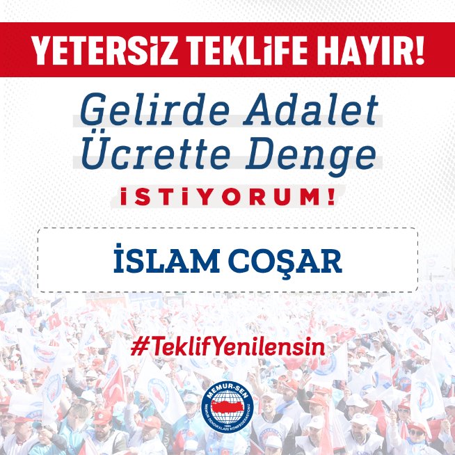 islamcoar's tweet photo. Kamu İşveren Heyetinin 8. Dönem Toplu Sözleşme Teklifi memurun beklentilerini karşılamamaktadır..  #teklifyenilensin
#TeklifYenilensin https://t.co/kPEXTnCo6n