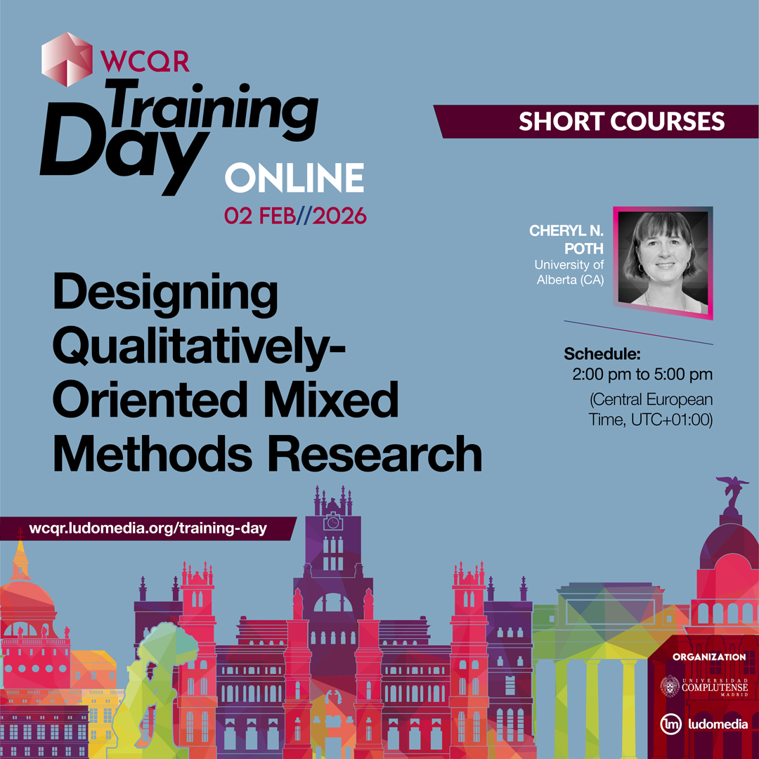 Ludomedia_pt's tweet image. 🎯 Mixed methods + qualitative focus = better research design!

Join Cheryl N. Poth for a practical and interactive session.

🗓 Feb 2 — Online

📌 Save your seat: wcqr.ludomedia.org/training-day

#WCQR2026 #MixedMethods #ResearchDesign