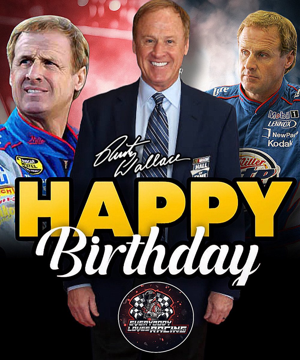 greglovesracing's tweet photo. Happy 69th Birthday to my favorite driver of all time, @rustywallace . 

#rustywallace #nascar #nascarnews #birthday #happybirthday #wallace #penske #millerlite https://t.co/jpyURW6BgH