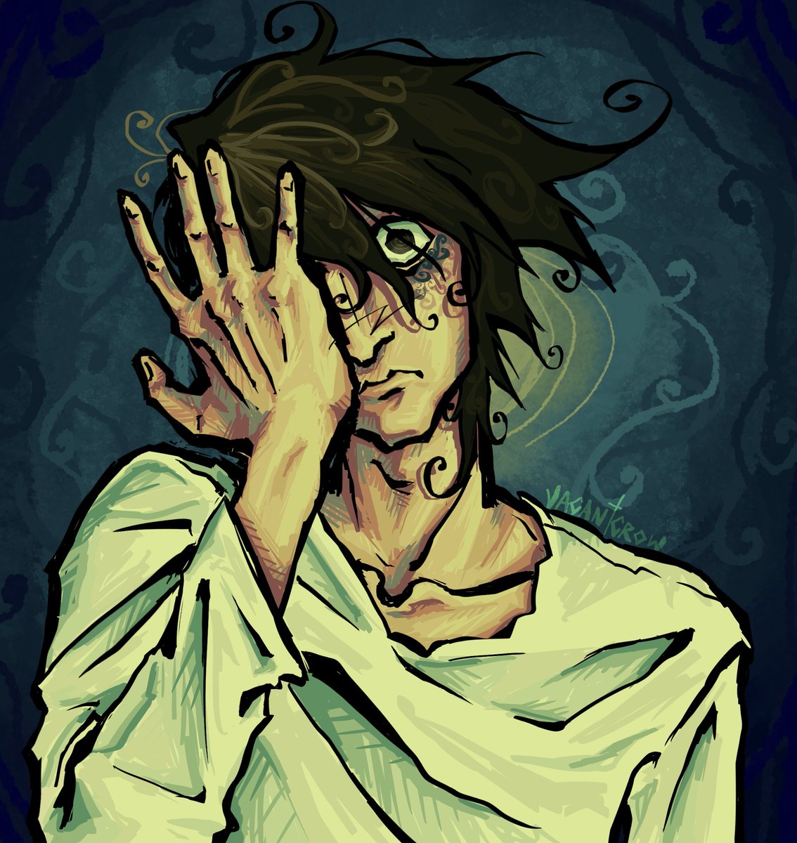 vacantcrw's tweet photo. L’s spiraling trap #L #deathnote https://t.co/6WiykcSlWr