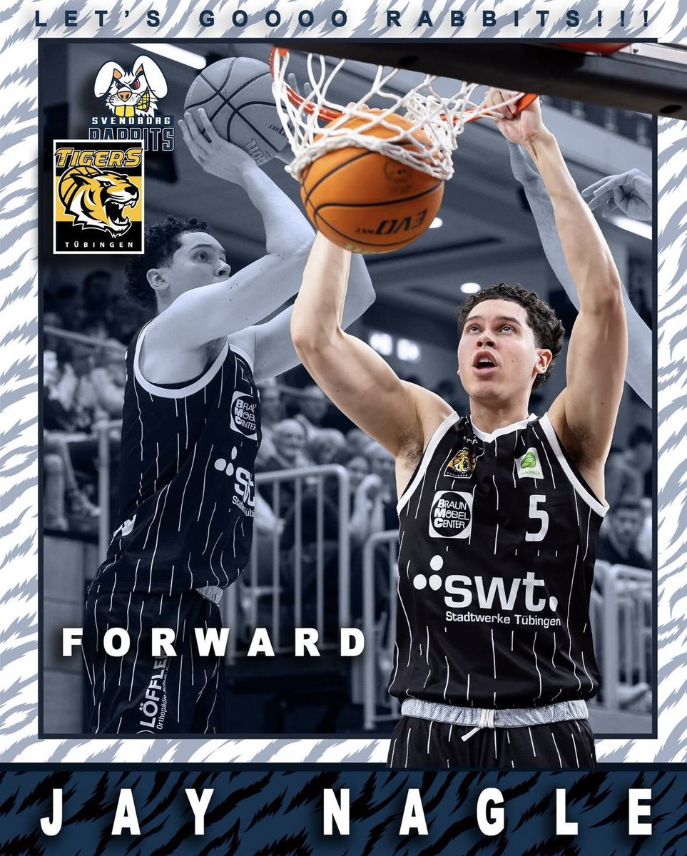 Congratulations to former Bengal <a href="/jaynagle3/">Jay Nagle</a> on the signing of his new professional contract. Jay is headed to Svendborg, Denmark to play for the Svendborg Rabbits. 6’9 athletic stretch 4 with an absolute flame thrower! Best of luck to our guy! Keep going! 📈#ProBengals