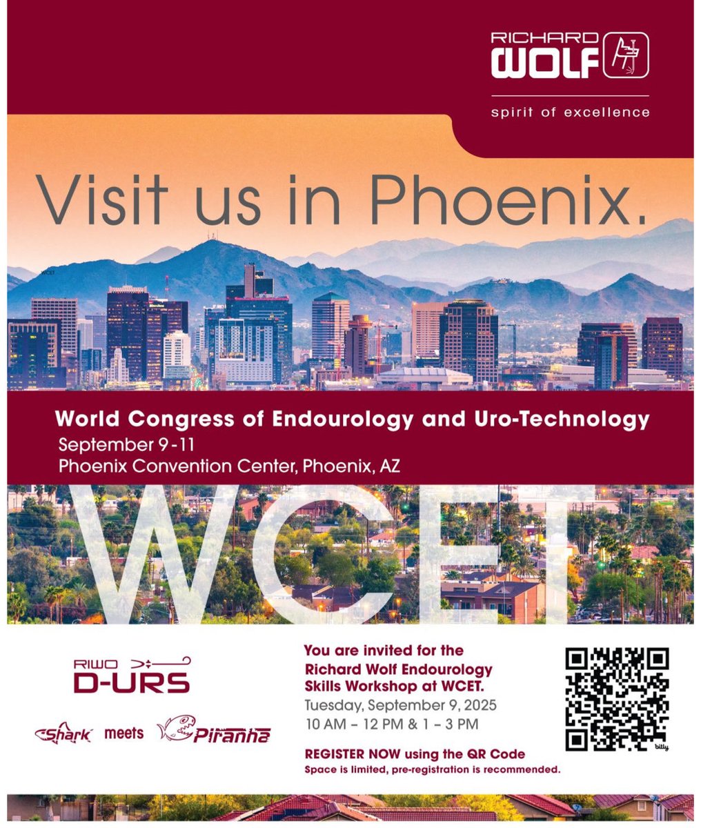 Will you be at #WCET2025? Check out our hands-on skills workshop where you can practice on #PIRANHA #RIWODURS our new HF Generator and more. Space is limited and registration is free. web.cvent.com/event/792df70e…