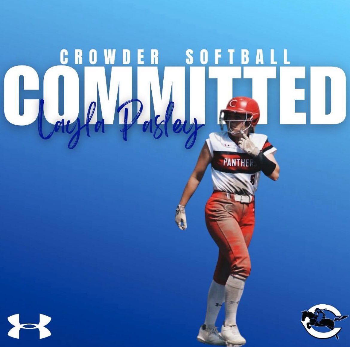 LaylaPasley's tweet photo. COMMITTED!!💙💙 I’m excited to announce my commitment to continue my collegiate career and play my sophomore season at Crowder College!!
Thank you @CoachKeckCC for the opportunity!!
@CCRoughridersSB https://t.co/p1YRHBiqMG