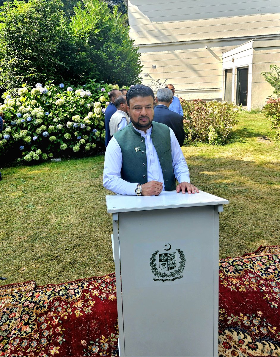 Celebrating 78th Independence Day of Pakistan with Pakistani Ambassador Syed Haider Shah and Pakistani Community at Pakistan House The Hague Holland❤️🇵🇰🇵🇰❤️
<a href="/CMShehbaz/">Shehbaz Sharif</a>
<a href="/MaryamNSharif/">Maryam Nawaz Sharif</a>
<a href="/MIshaqDar50/">Ishaq Dar</a>
<a href="/MohsinnaqviC42/">Mohsin Naqvi</a>
<a href="/RashidNasrulah/">Rashid Nasrullah</a>
<a href="/_FaisalManzoor/">Faisal Manzoor</a>
<a href="/OfficialDGISPR/">DG ISPR</a>
#IndependenceDay2025