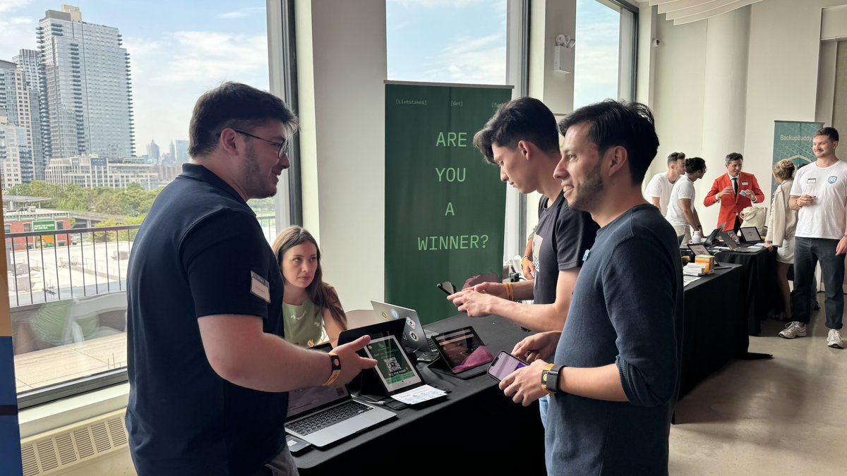 maggie (@cxqmaggie) on Twitter photo gm from pragma nyc!
Spotlight v2 is live, featuring <a href="/chromamind_tech/">ChromaMind</a>, <a href="/BackupBuddy_io/">BackupBuddy</a>, <a href="/jpegapp/">jpeg</a>, & <a href="/livestakes/">Livestakes.fun</a>
πΆ born <a href="/ETHGlobal/">ETHGlobal</a>
β‘ powered by copium & caffeine
πͺ aiming for mainnet (and maybe your bags)
come roast their demos & witness the next bull run meta getting gm from pragma nyc!
Spotlight v2 is live, featuring <a href="/chromamind_tech/">ChromaMind</a>, <a href="/BackupBuddy_io/">BackupBuddy</a>, <a href="/jpegapp/">jpeg</a>, & <a href="/livestakes/">Livestakes.fun</a>
πΆ born <a href="/ETHGlobal/">ETHGlobal</a>
β‘ powered by copium & caffeine
πͺ aiming for mainnet (and maybe your bags)
come roast their demos & witness the next bull run meta getting