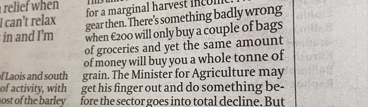 Gerald Potterton writing in the Irish Farmers Journal hits the nail on the head!