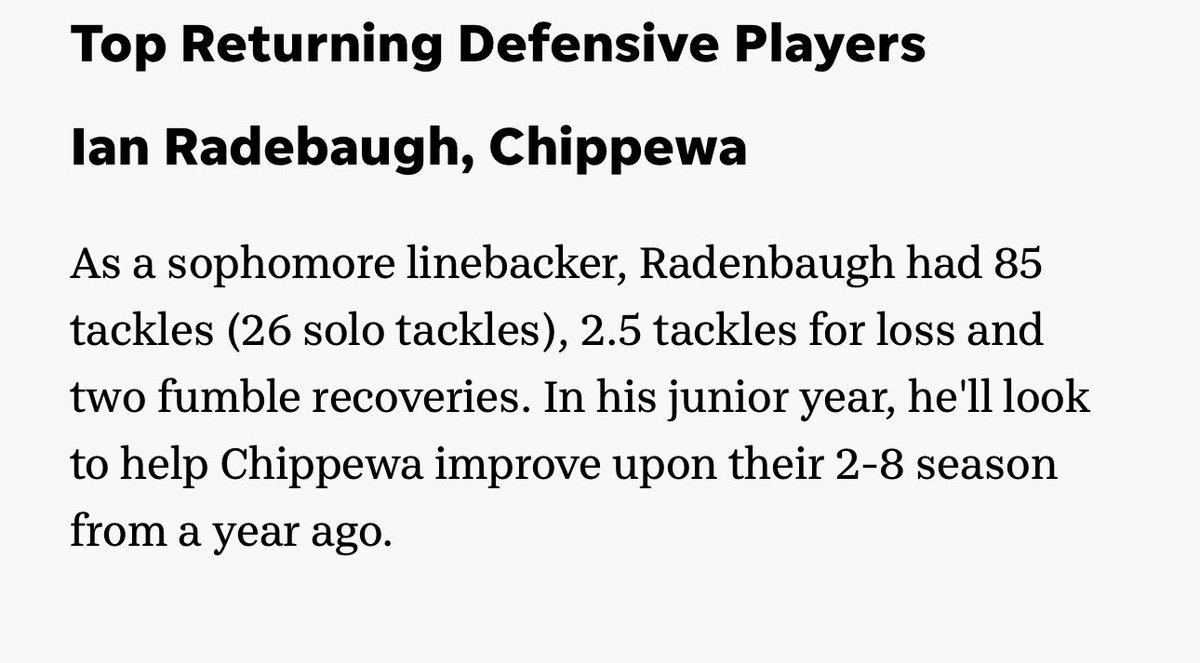 radebaugh410's tweet photo. Super proud of my son Ian for making the top returning defensive players list for Wayne County. 
Check out this article from The Daily Record:

Wooster-area top returning defensive high school football players in 2025

https://t.co/q2vWcJ42Us https://t.co/pPjgbAS9t0