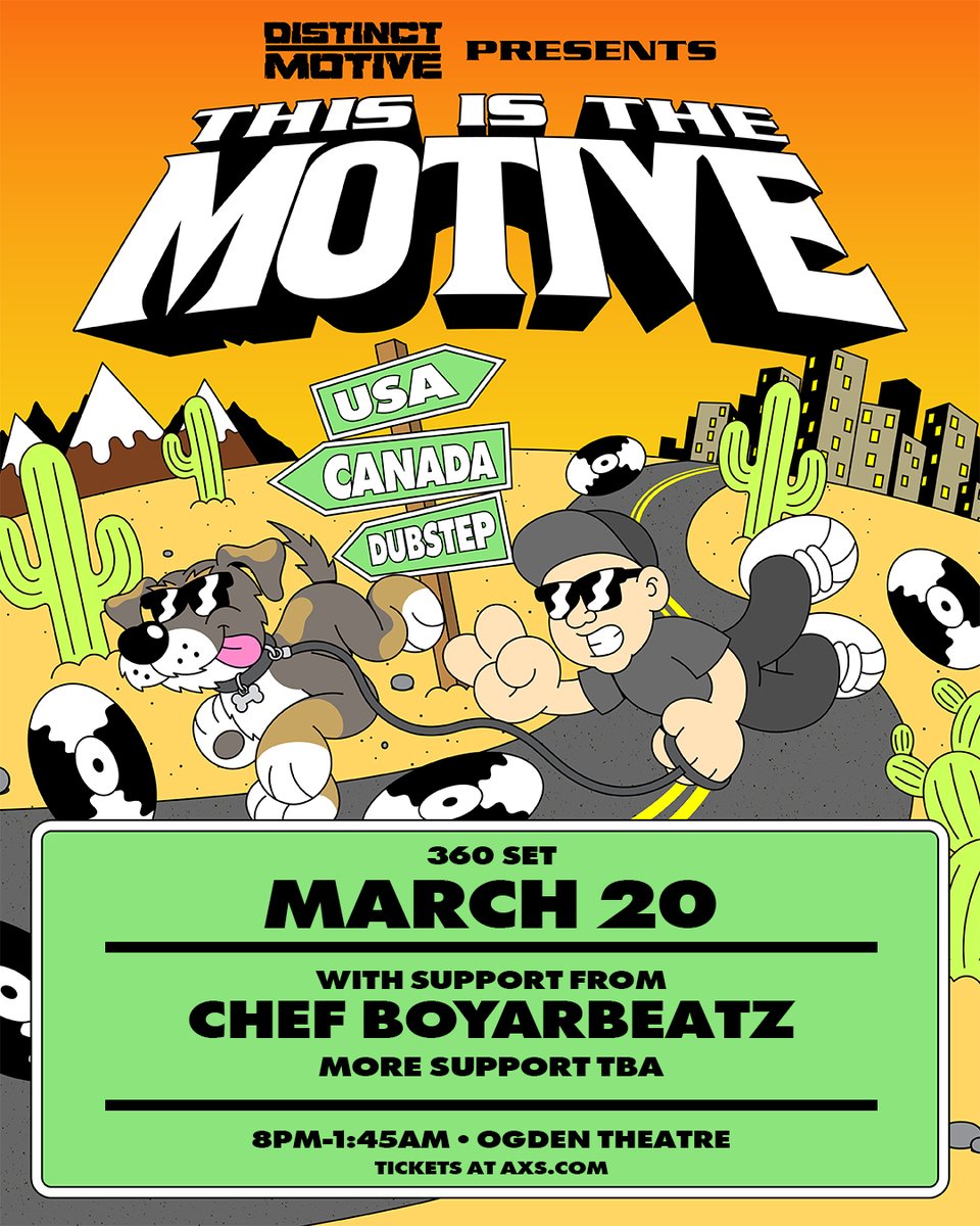 this is the motive ✅ bass-powerhouse <a href="/DistinctMotive/">DISTINCT MOTIVE</a> is set to take over the ogden with <a href="/Chefboyarbeatz/">BiG o BoSssssss</a> on march 20 

presales kick off tues 
🚨 on sale wed, aug 20