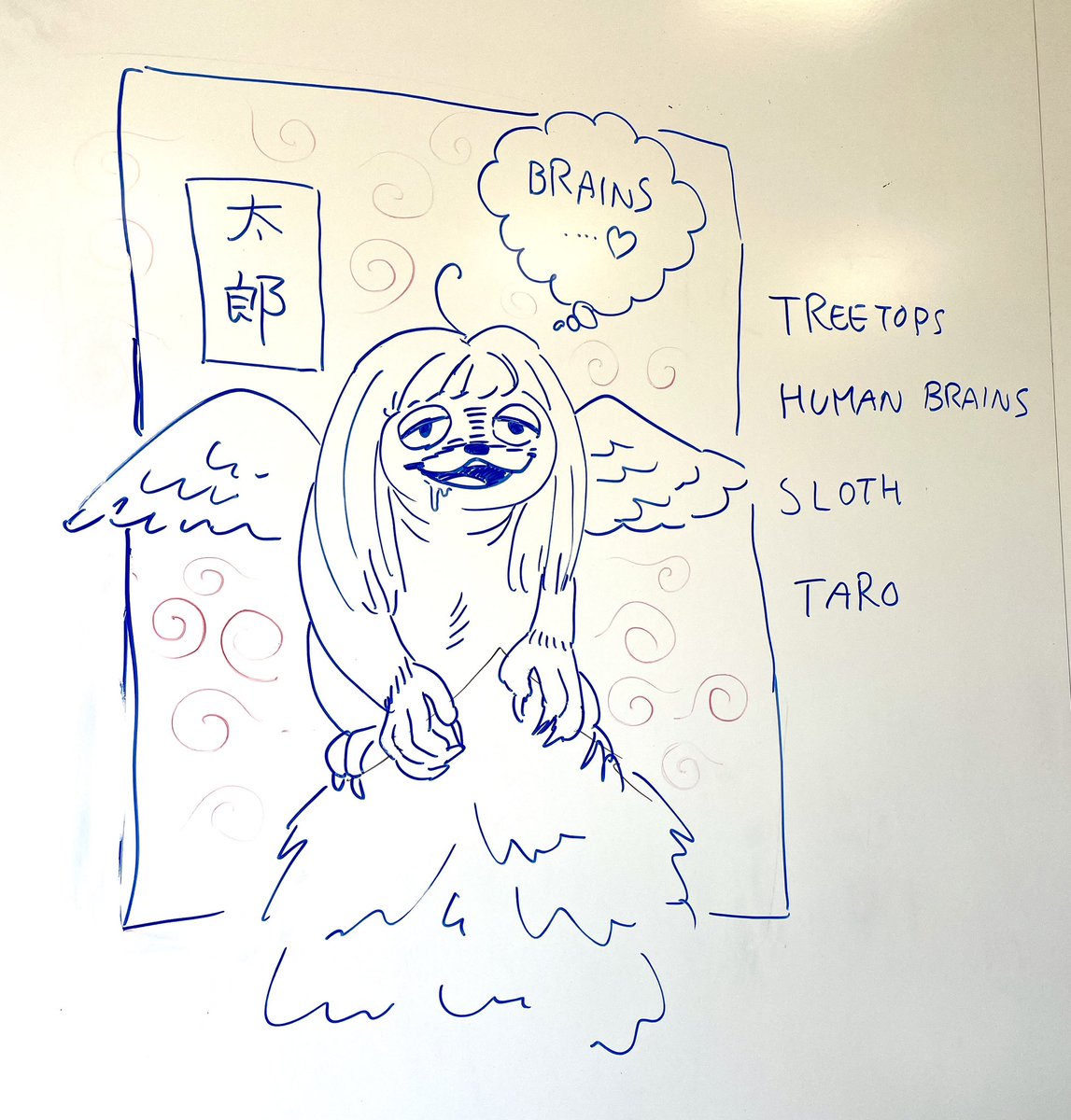 A fun fun fun Yokai  workshop at Japanese Youth Collective summer camp in Reading with Japan society.
Look at my Yokai cutie, Taro. 

Habitant: treetops
It eats: Human brains