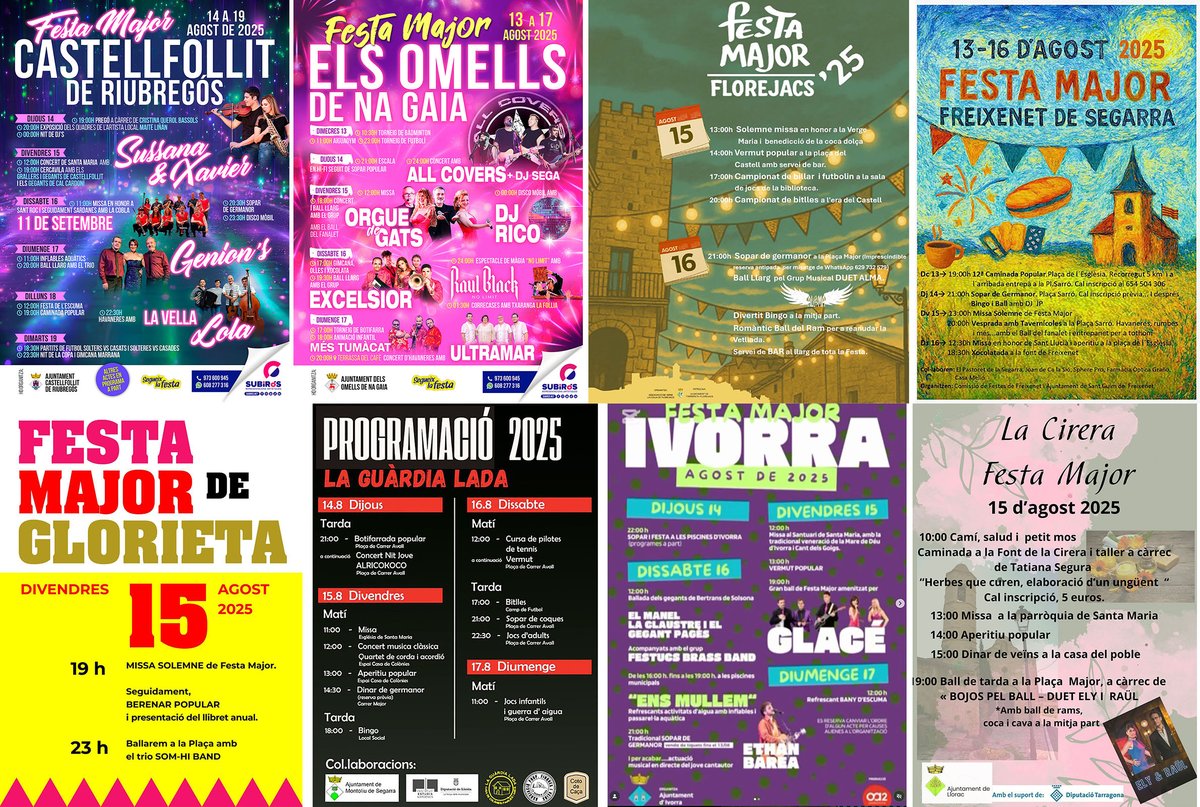 SomSegarra's tweet photo. Sense plans per al pont de la marededéu? #festesmajors arreu #laberint #expos i #visites, viu l'#estiusegarra!
@lasegarra @castellfollit_r @AJTorrefeta @valldellobregos @turismescq @APujalt @AjSesgueioles @laberintdepalla @CConcabella @Espitllera
ℹ️ https://t.co/8ZHEiD1Ad2 https://t.co/vbYMsIaolN