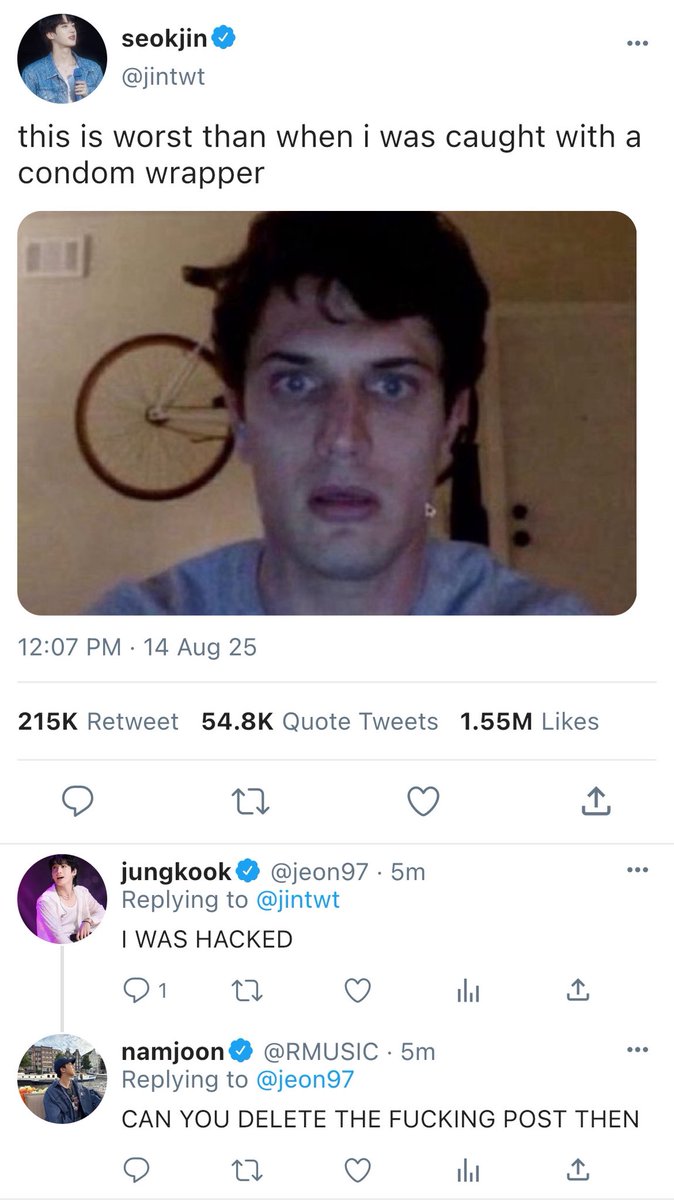 smilefics's tweet photo. jikook au 

where jikook joins in on the fanfic trend…except on their official accounts. https://t.co/PnyHpFYwNO