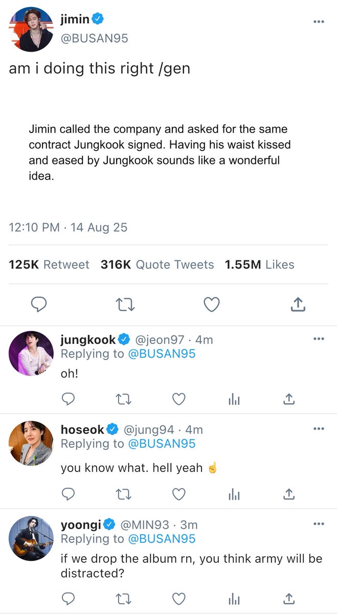 smilefics's tweet photo. jikook au 

where jikook joins in on the fanfic trend…except on their official accounts. https://t.co/PnyHpFYwNO