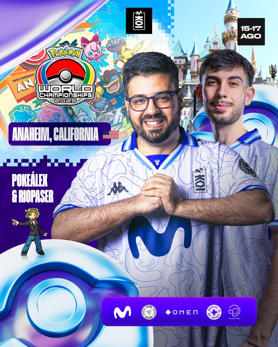 LLEGÓ EL MUNDIAL DE POKÉMON. Vamos a hacer historia en Anaheim.

<a href="/PokeAlex_/">Alex Gomez</a> y <a href="/riopaser/">Eric Rios</a> competirán a partir de mañana en el torneo más importante del año.

#goMKOI #MKOIWIN