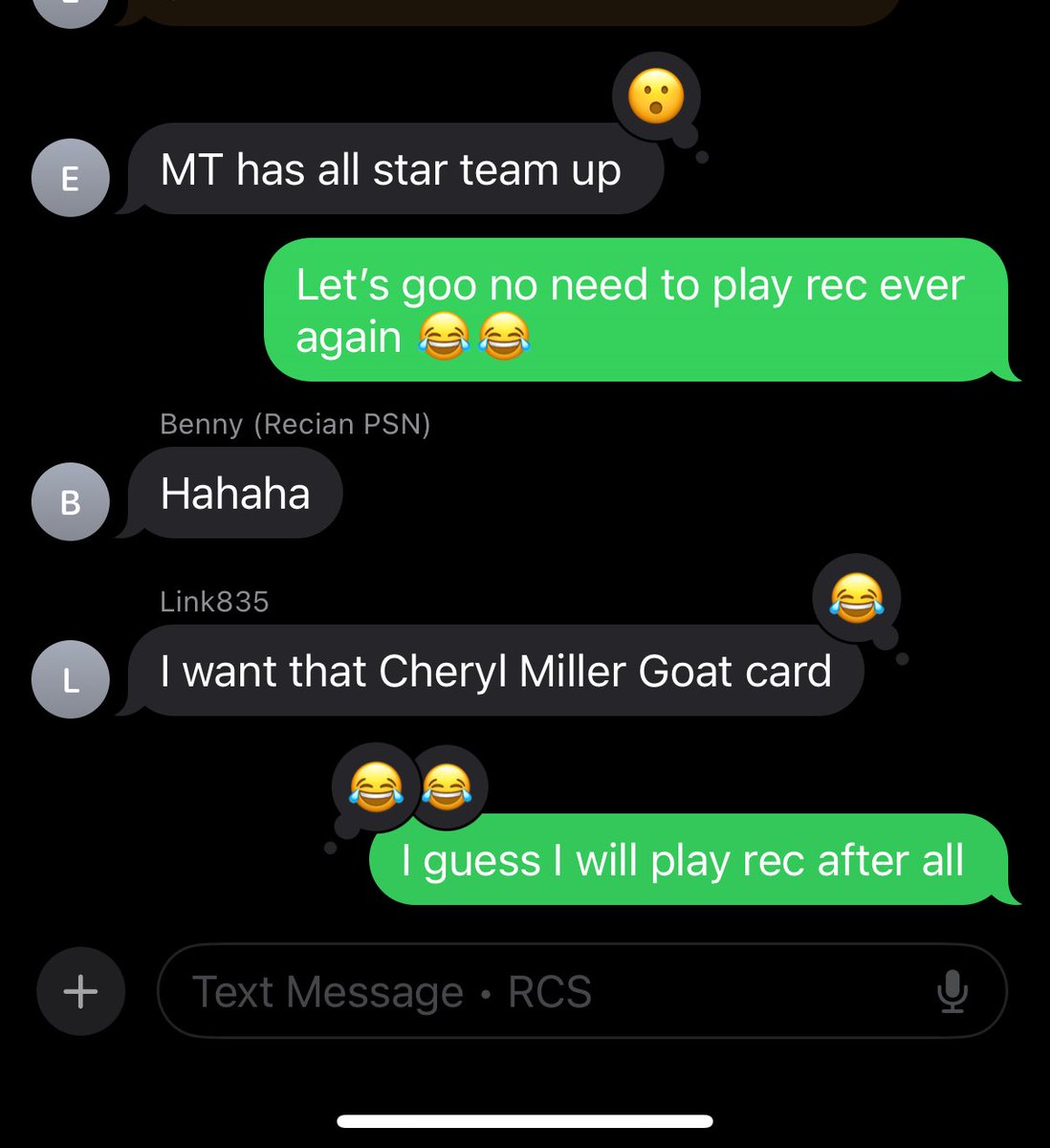 Sewdat4's tweet image. Myteam all start team was short lived 😂😂