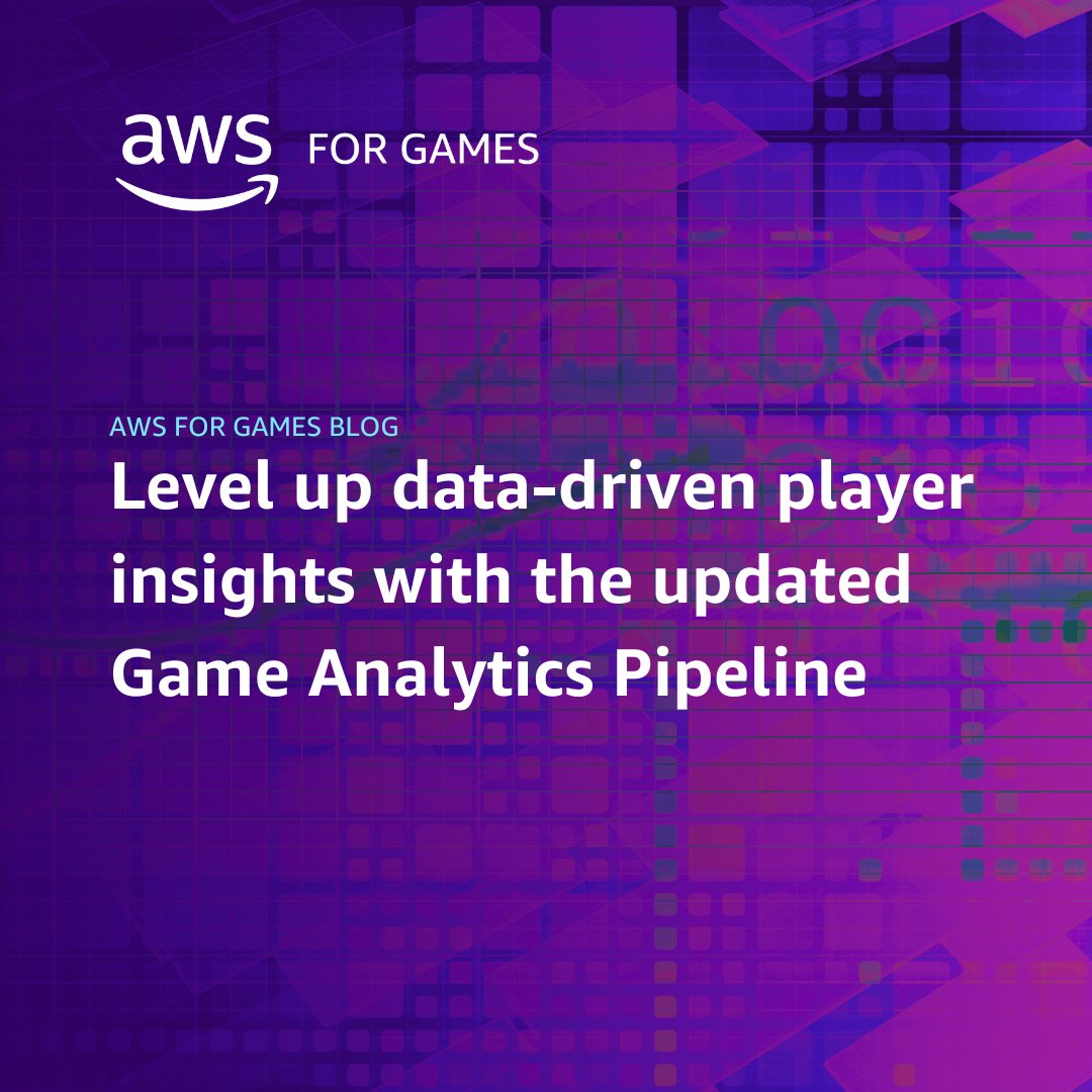 AWSGameTech's tweet image. 🎮 Unlock deeper player insights with our updated Game Analytics Pipeline! 

Designed for game studios of any size to simplify your data journey: go.aws/3UZgDxA

#AWSforGames #DataDriven #GameDev
