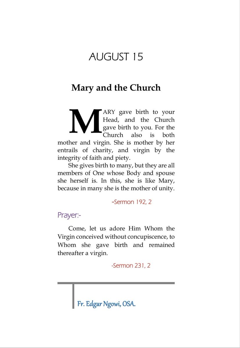 Fr. Edgar Ngowi, OSA (@ngowifr68436) on Twitter photo 