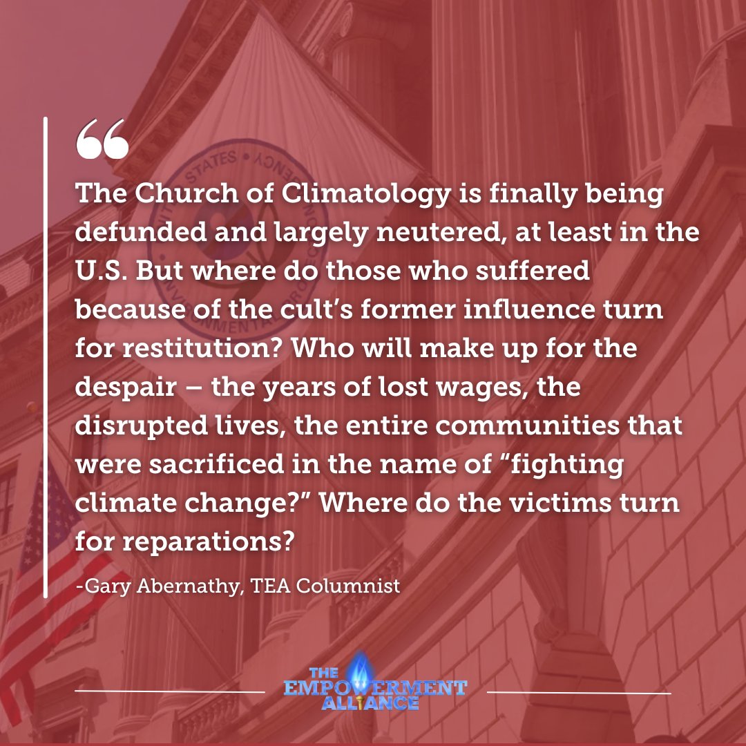 The Empowerment Alliance (@empoweringusa) on Twitter photo We love this quote in yesterday's TEA Takes columnΒ from <a href="/AbernathyGary/">Gary Abernathy</a>.
Chef's kiss π¨βπ³π€
empoweringamerica.org/rescinding-the⦠We love this quote in yesterday's TEA Takes column from <a href="/AbernathyGary/">Gary Abernathy</a>.
Chef's kiss π¨βπ³π€
empoweringamerica.org/rescinding-theβ¦