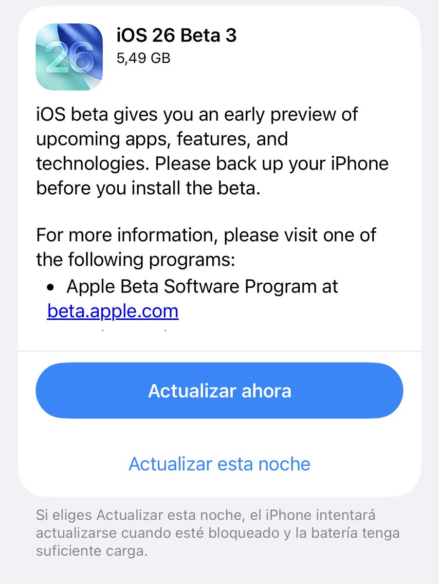 iOS 26 beta 3 pública ya está disponible!