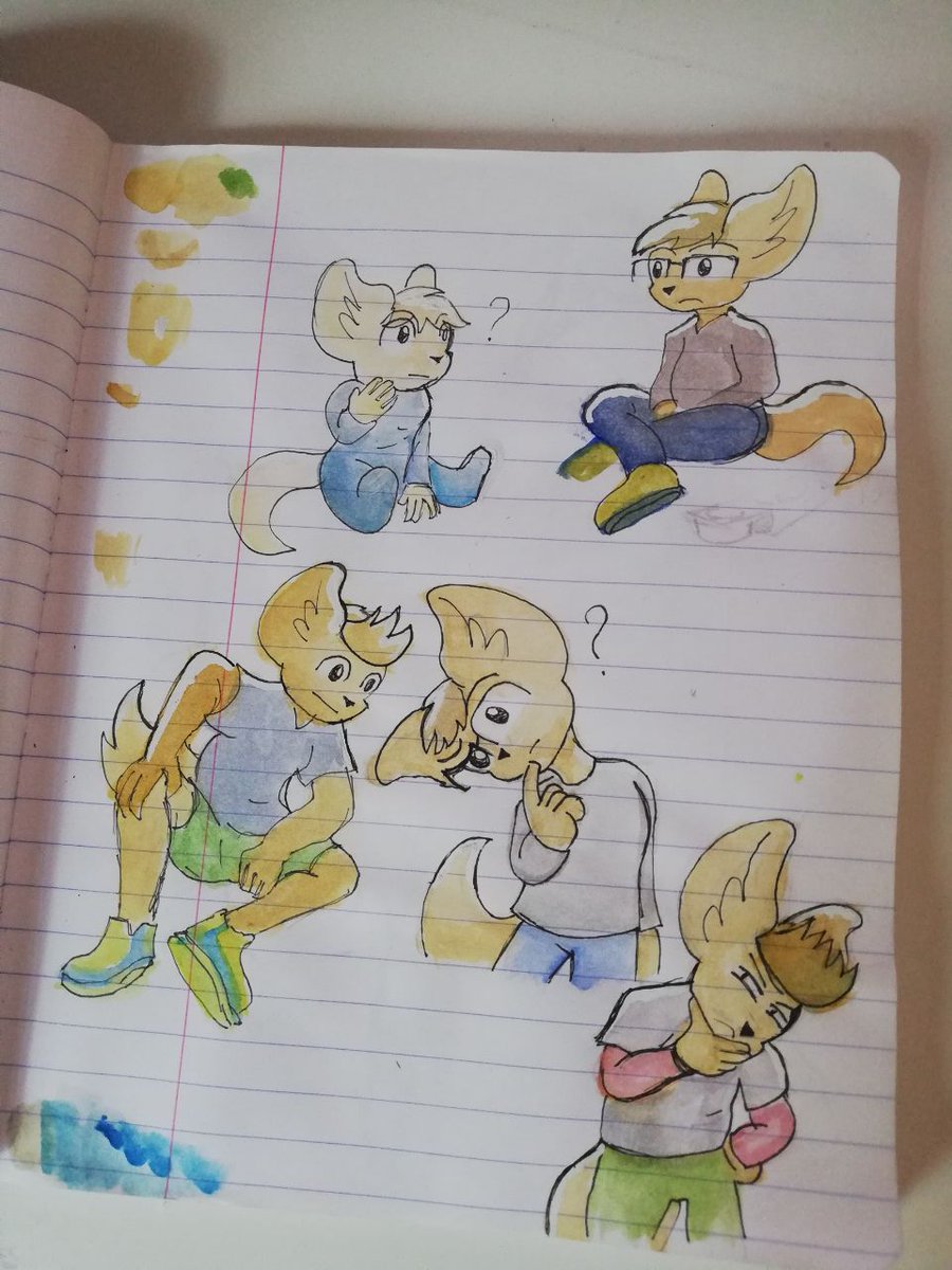 OxoDraw's tweet photo. Voila quelques petits croquis d'expression de 3 personnage de ma BD. je les aimes bien donc voila pour vous ! https://t.co/0Z02GUYov2
