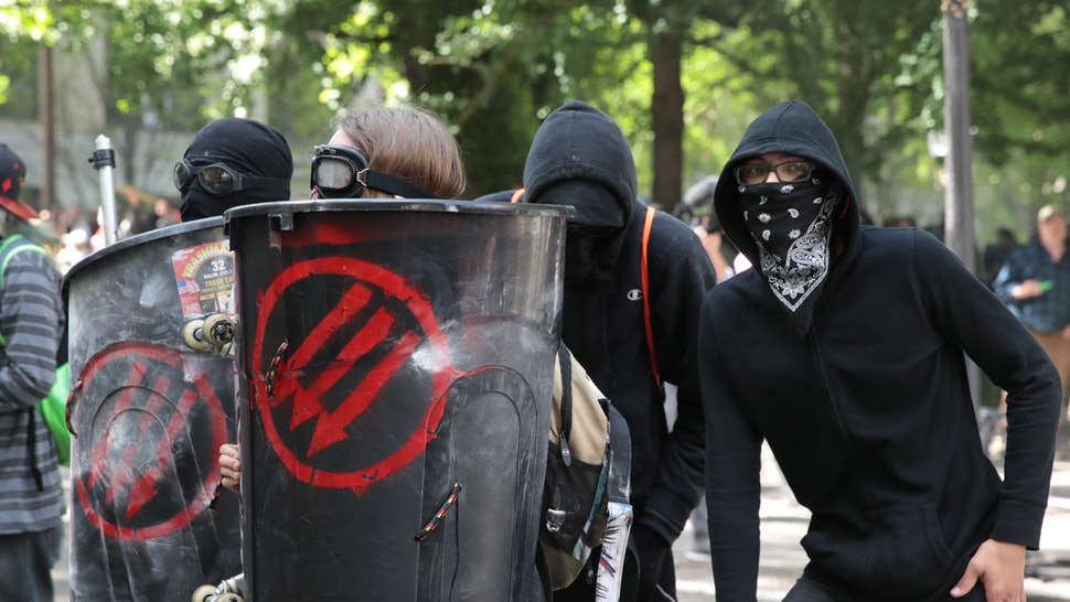 In his latest interview, Hunter Biden is wearing an Antifa symbol on his hat.

Probably won't be long before he's out there on the streets with them!