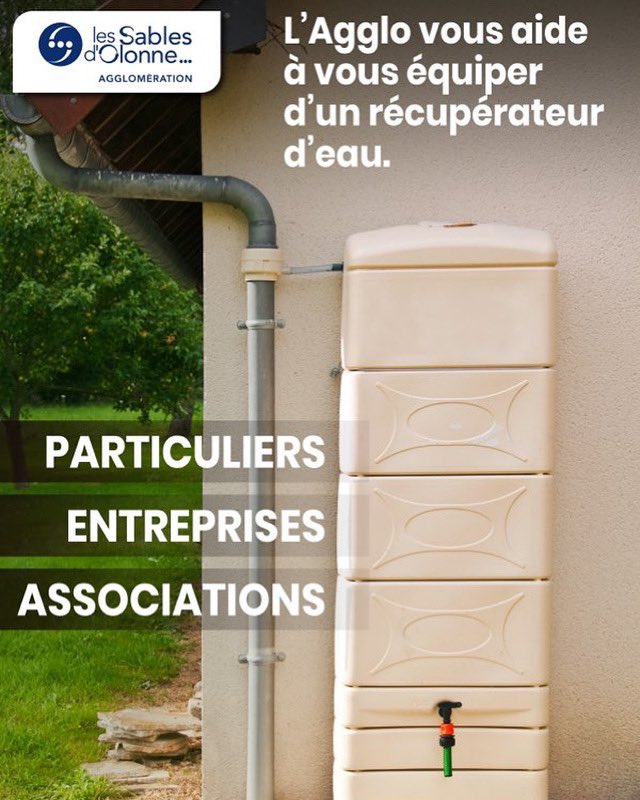 Bonne nouvelle ! Réservée jusqu'ici aux particuliers, l'aide pour un récupérateur d’eau est étendue aux entreprises et aux associations.
Laver le sol, la voiture… avec l'eau de pluie quand c'est possible c'est un geste que chacun peut faire à son niveau !
shorturl.at/CB0gr