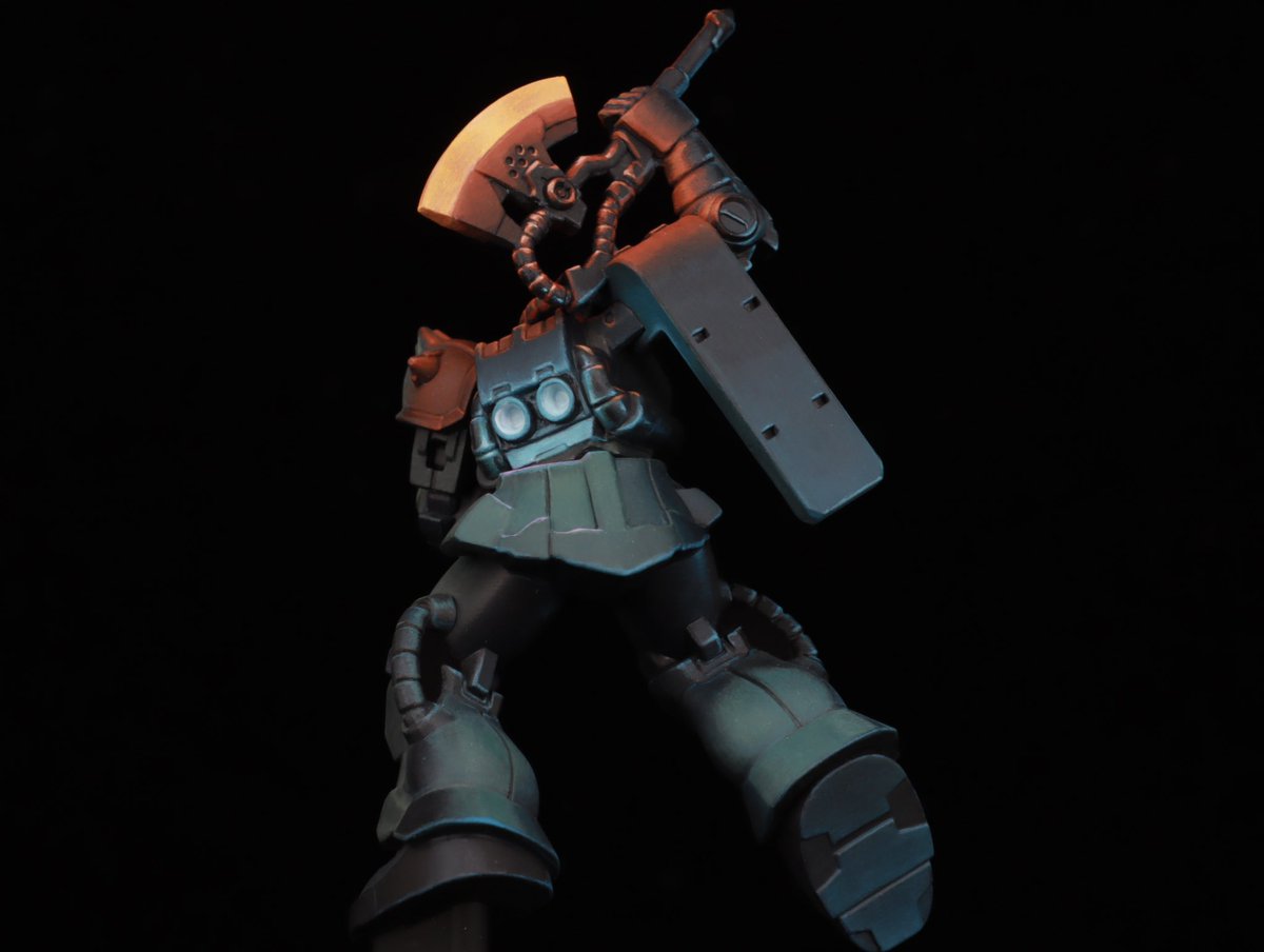 ザクII、完成しました
OSL練習がきっかけで、10年ぶりにガンプラを作りました
ついでにアッセンブルカラーも試してみましたが、普段使っているアクリル塗料との混色もいけるので良かった
#ガンダムアッセンブル #ガンプラ