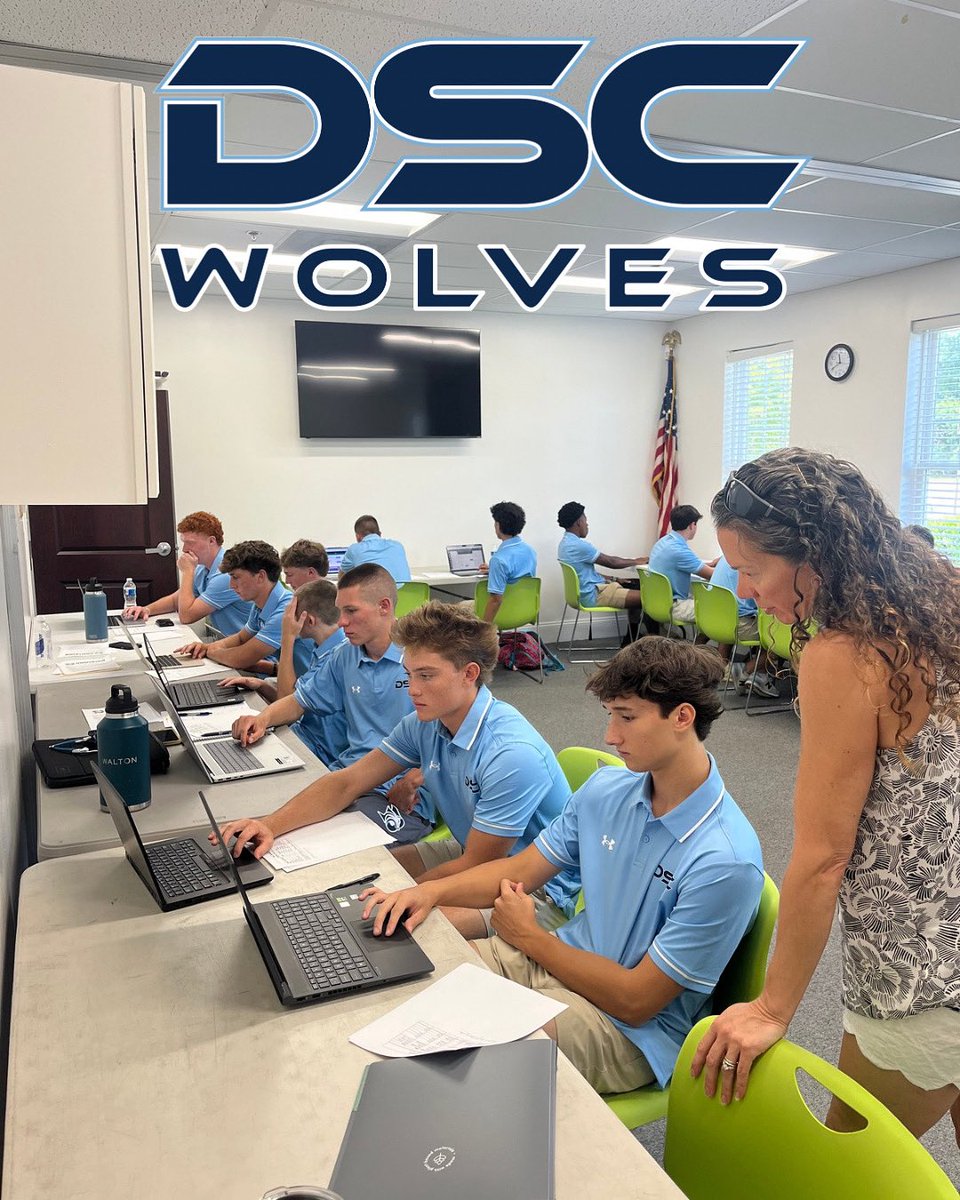 First steps to success 🐺📚 Orientation day for our DSC Wolves student-athletes as they prepare to excel on the field and in the classroom! #DSCWolves #DSCBaseball