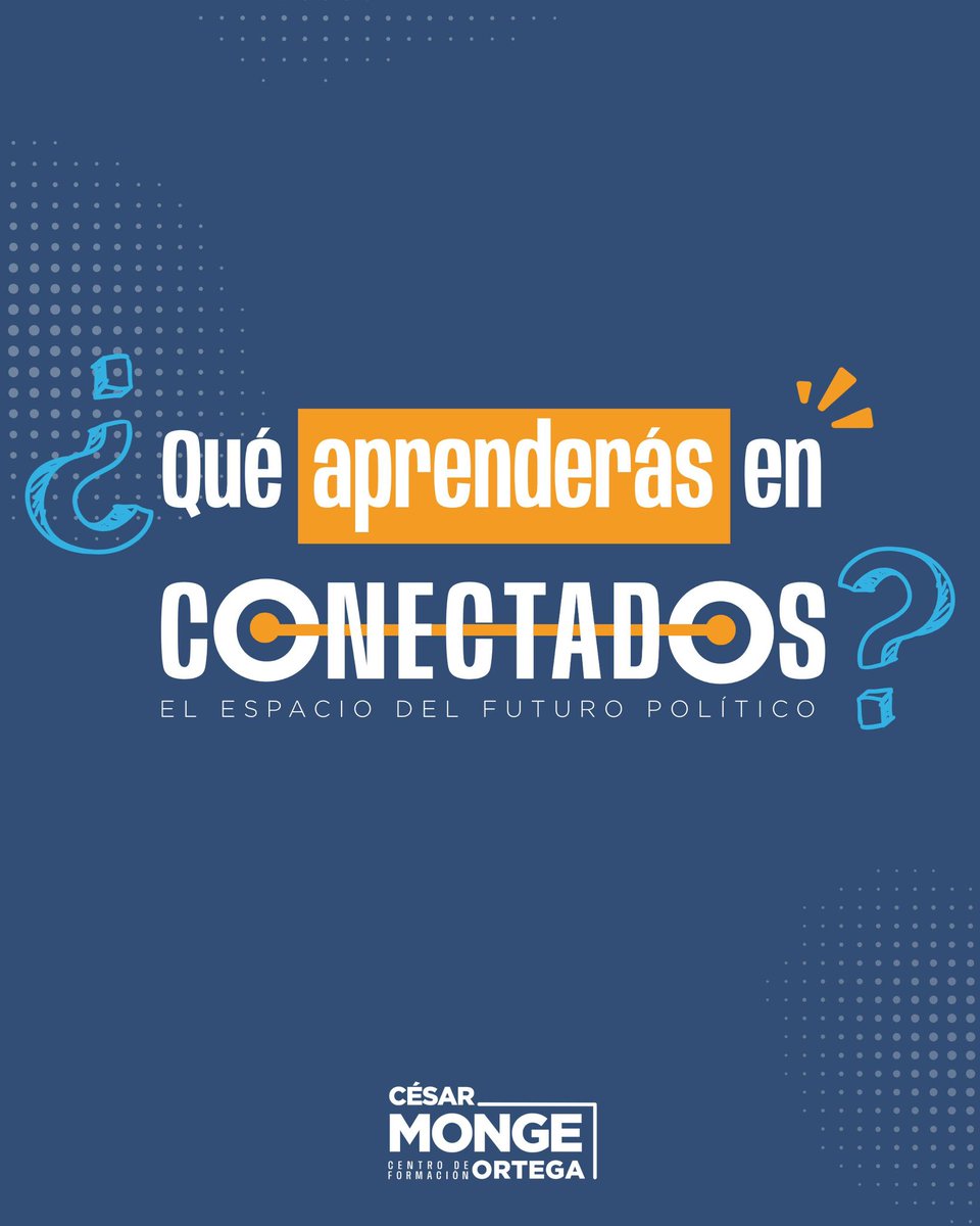 CFCesarMonge21's tweet image. 📢 ¡Descubre lo que aprenderás en  #Conectados!

El #CFCésarMonge te invita a un programa para inspirarte, retarte y darte herramientas para transformar tu comunidad y la política.

🚀 Conéctate, aprende y lidera el cambio.