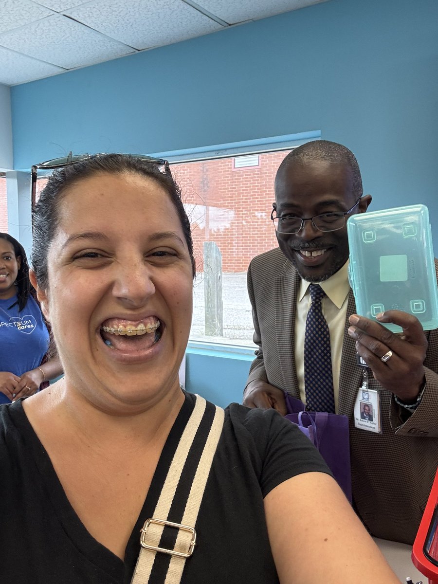 ##WCPSS #toolsforschool Dr. Taylor packed up my teaching supplies. It was great to meet him.