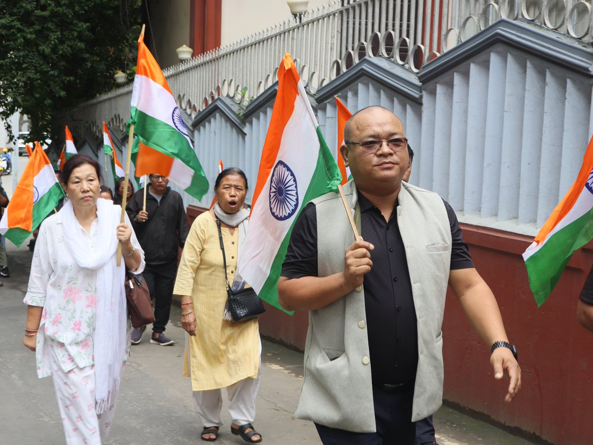 MabiakiChhangte's tweet photo. 14th August 2025 ni hian Partition Horrors Remembrance day ah Silent March kan State President hona hnuaiah neih a ni #PertitionHorrorsremambranceday 
@BJP4India @BJPMahilaMorcha 
@deveshkumarbjp @DrBeichhua https://t.co/TBIf6Sq3WF