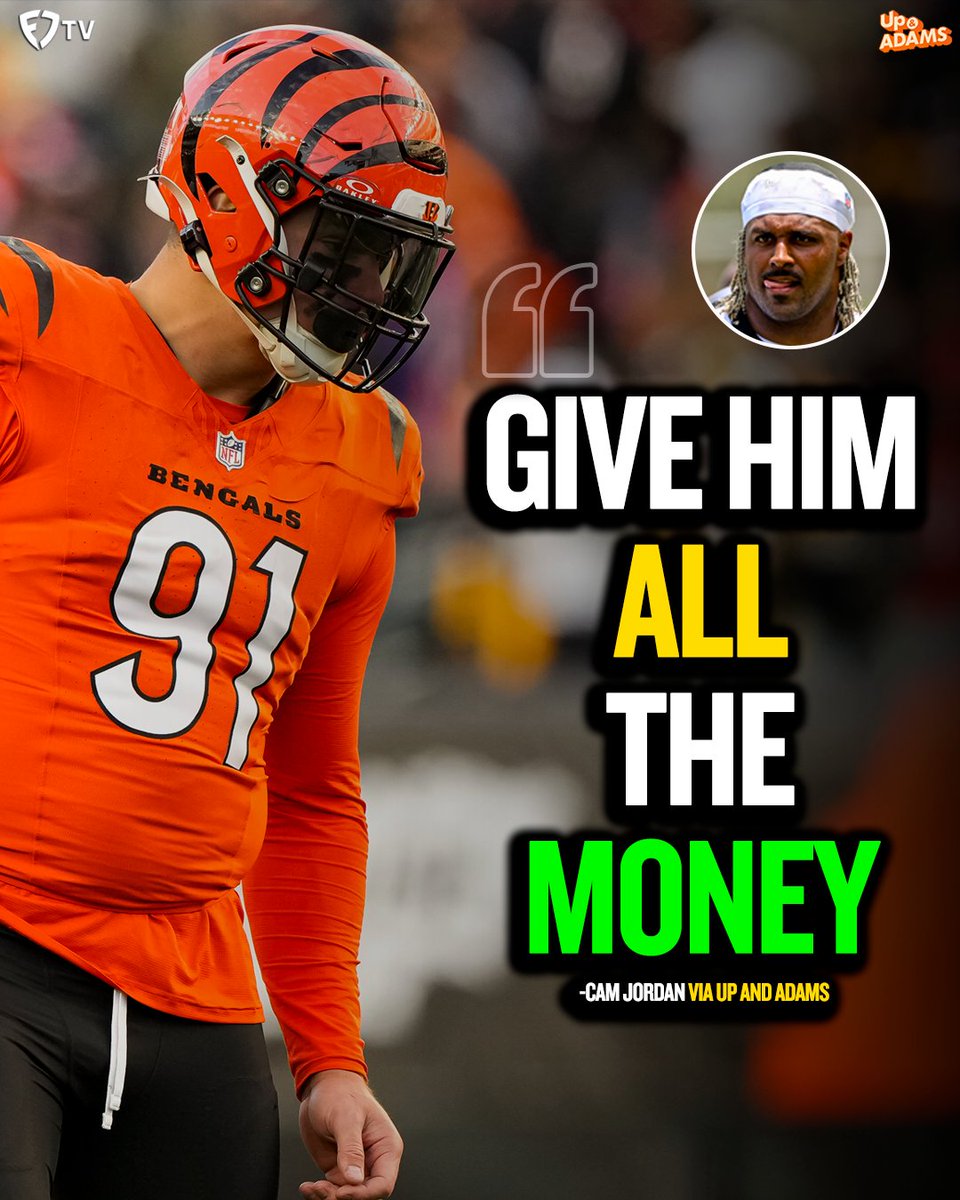 FanDuel TV (@fandueltv) on Twitter photo Will the Bengals and Trey Hendrickson get a deal done before the start of the season? 🤔
Saints DE Cam Jordan thinks Cincinnati shouldn't let him walk 👀
<a href="/UpAndAdamsShow/">Up & Adams</a> | <a href="/camjordan94/">Cam Jordan</a> Will the Bengals and Trey Hendrickson get a deal done before the start of the season? 🤔
Saints DE Cam Jordan thinks Cincinnati shouldn't let him walk 👀
<a href="/UpAndAdamsShow/">Up & Adams</a> | <a href="/camjordan94/">Cam Jordan</a>