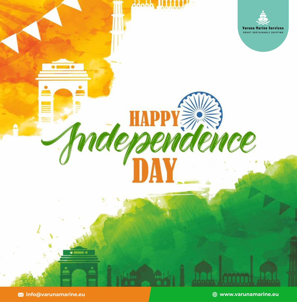 Varunamarine's tweet photo. "Celebrating the freedom that drives us forward. Varuna Marine Services sailing towards a safer, greener, and stronger maritime future."
#IndependenceDay #VarunaMarine #SafeSeas #GreenShipping #MaritimeFuture #FreedomToSail https://t.co/WuI3sQwX8Q