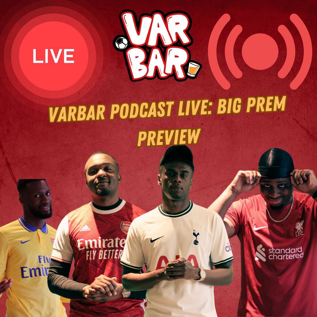 VarBarPodcast's tweet photo. ‼️‼️🚨🚨 

VARBARPODCAST LIVE: BIG PREM PREVIEW 

@VarBarPodcast ARE LIVE TODAY @ 8:30 on YouTube

Tap in below 👇🏾👇🏾👇🏾 @ 8:30pm ⏰ 
https://t.co/SoEWbrDYFh

‼️‼️🚨🚨

#EPL #PremierLeague #FPL #VarBarPodcast https://t.co/kA415kGuBQ
