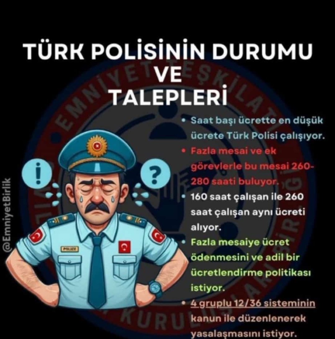 Adrenal052134's tweet photo. Haklı talepleri için 
#PolislerSusmayacak https://t.co/fUW8Z0glvf