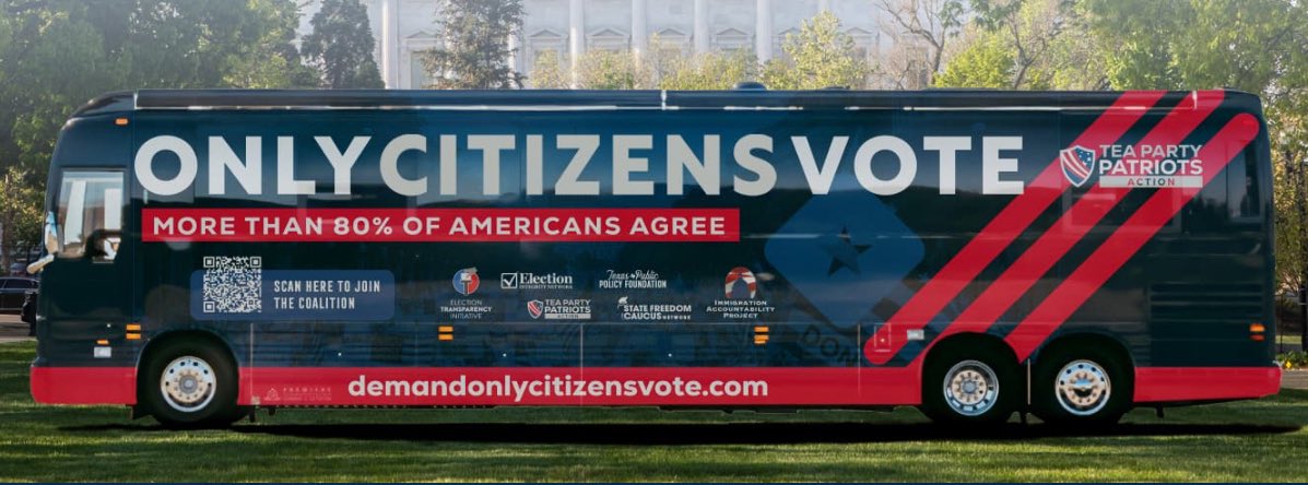 jennybethm's tweet photo. Election integrity isn’t optional — it’s the foundation of our Republic.

That’s why I’m hitting the road on the Only Citizens Vote Bus Tour, rallying Americans to demand Congress pass the SAVE Act.

Only citizens should vote in our elections. This is non-negotiable. https://t.co/Oxx9hCJ1iM