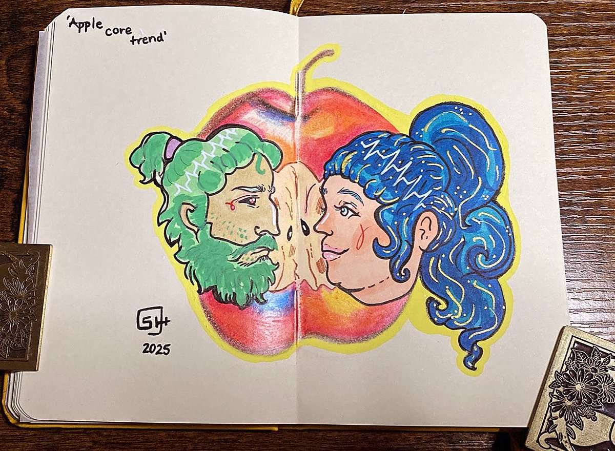 Psychwalker13's tweet photo. My OCs #appletrend #applecore https://t.co/3Z9pTd63r8
